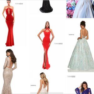 high-end brand new dresses including bridal gowns - lot of 50